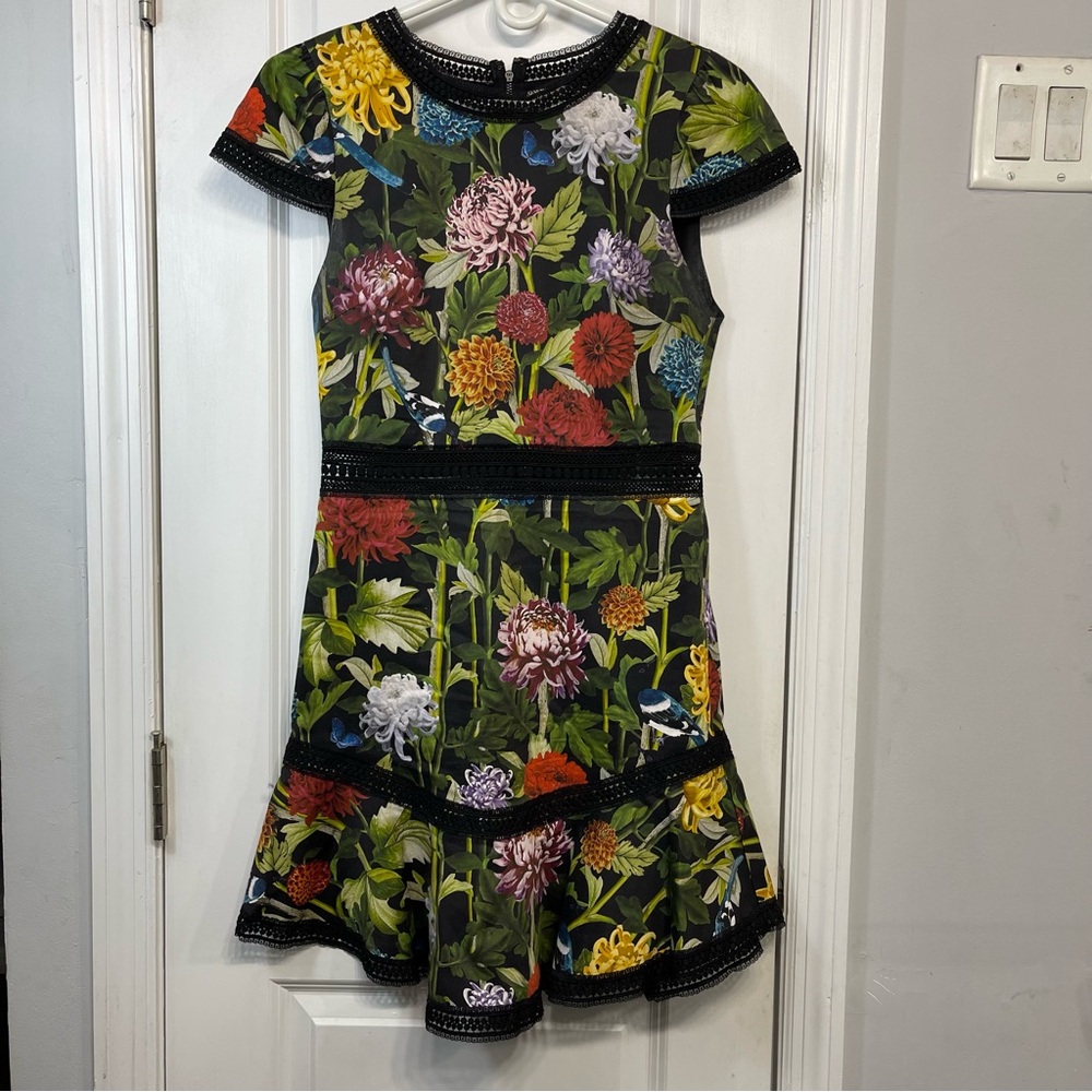 Alice + Olivia Rapunzel Fit and Flair Dress | Size 6 - Picture 2 of 8